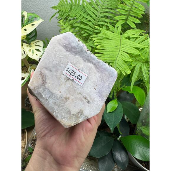 Large Pink Amethyst Druzy Tower – Self-Standing Statement Piece - Picture 8 of 8